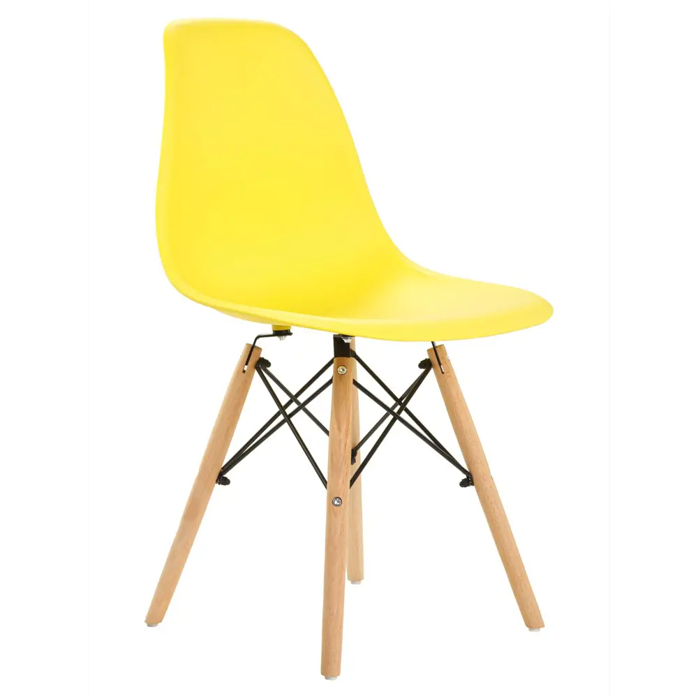 Фото 6 Стул Leon group eames dsw 83x41x46 см полипропилен цвет желтый Фото 6 Стул Leon group eames dsw 83x41x46 см полипропилен цвет желтый