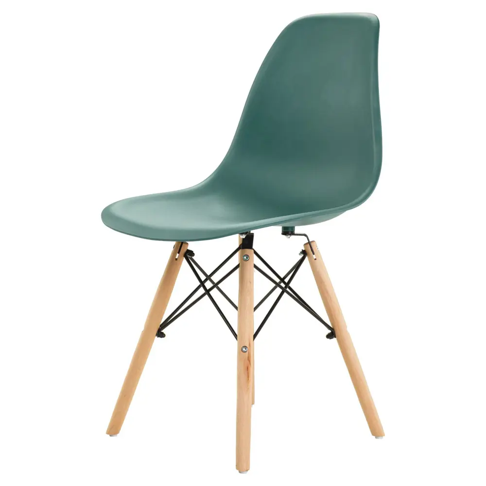 Фото 2 Стул Leon group eames dsw 83x41x46 см полипропилен цвет темно-зеленый 2 шт Фото 2 Стул Leon group eames dsw 83x41x46 см полипропилен цвет темно-зеленый 2 шт