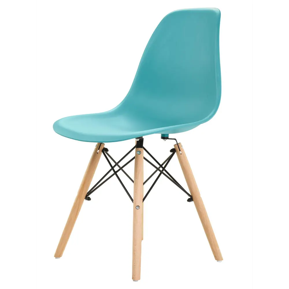 Фото 2 Стул Leon group eames dsw 83x41x46 см полипропилен цвет бирюзовый 2 шт Фото 2 Стул Leon group eames dsw 83x41x46 см полипропилен цвет бирюзовый 2 шт