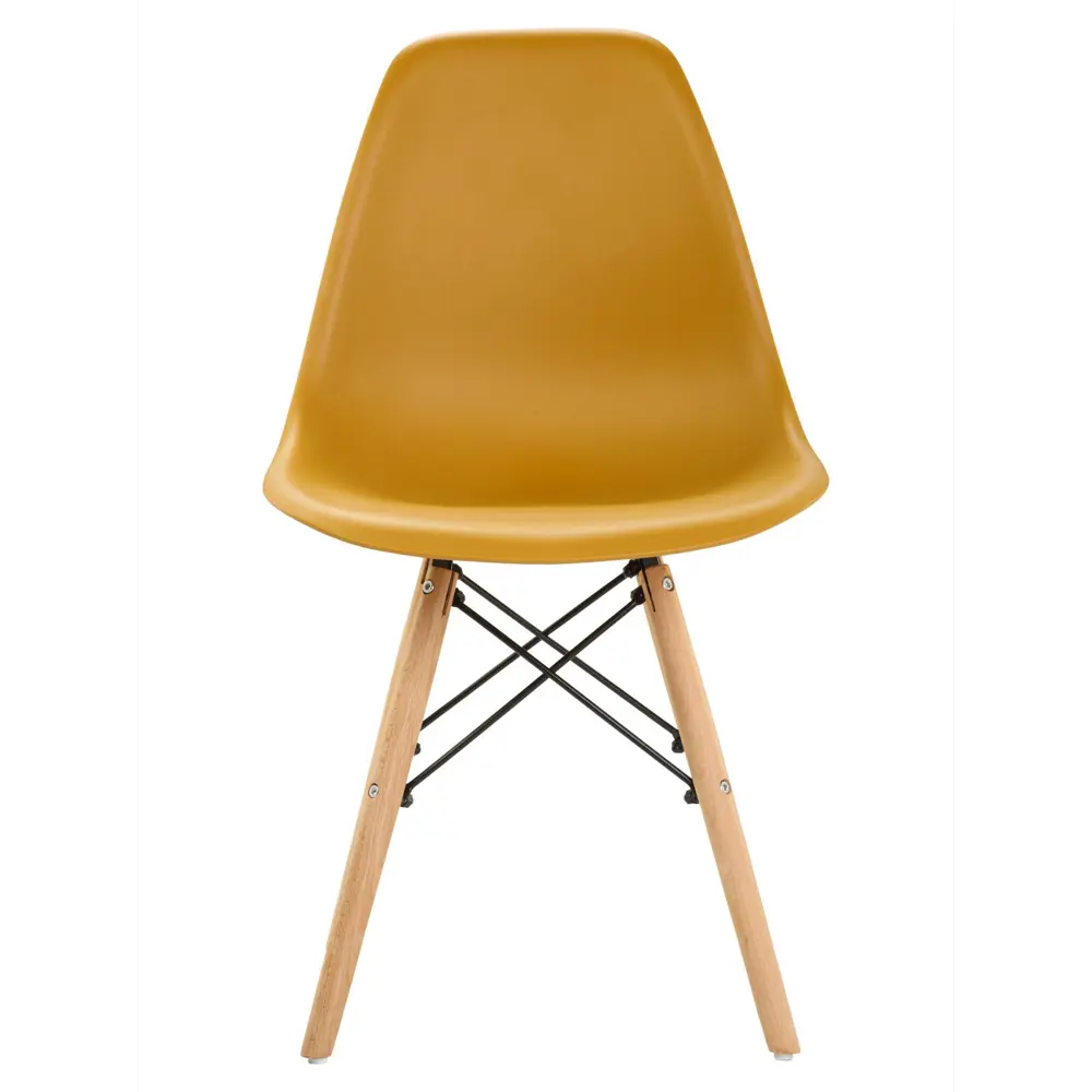 Фото Стул Leon group eames dsw 83x41x46 см полипропилен цвет светло-коричневый 4 шт Фото Стул Leon group eames dsw 83x41x46 см полипропилен цвет светло-коричневый 4 шт