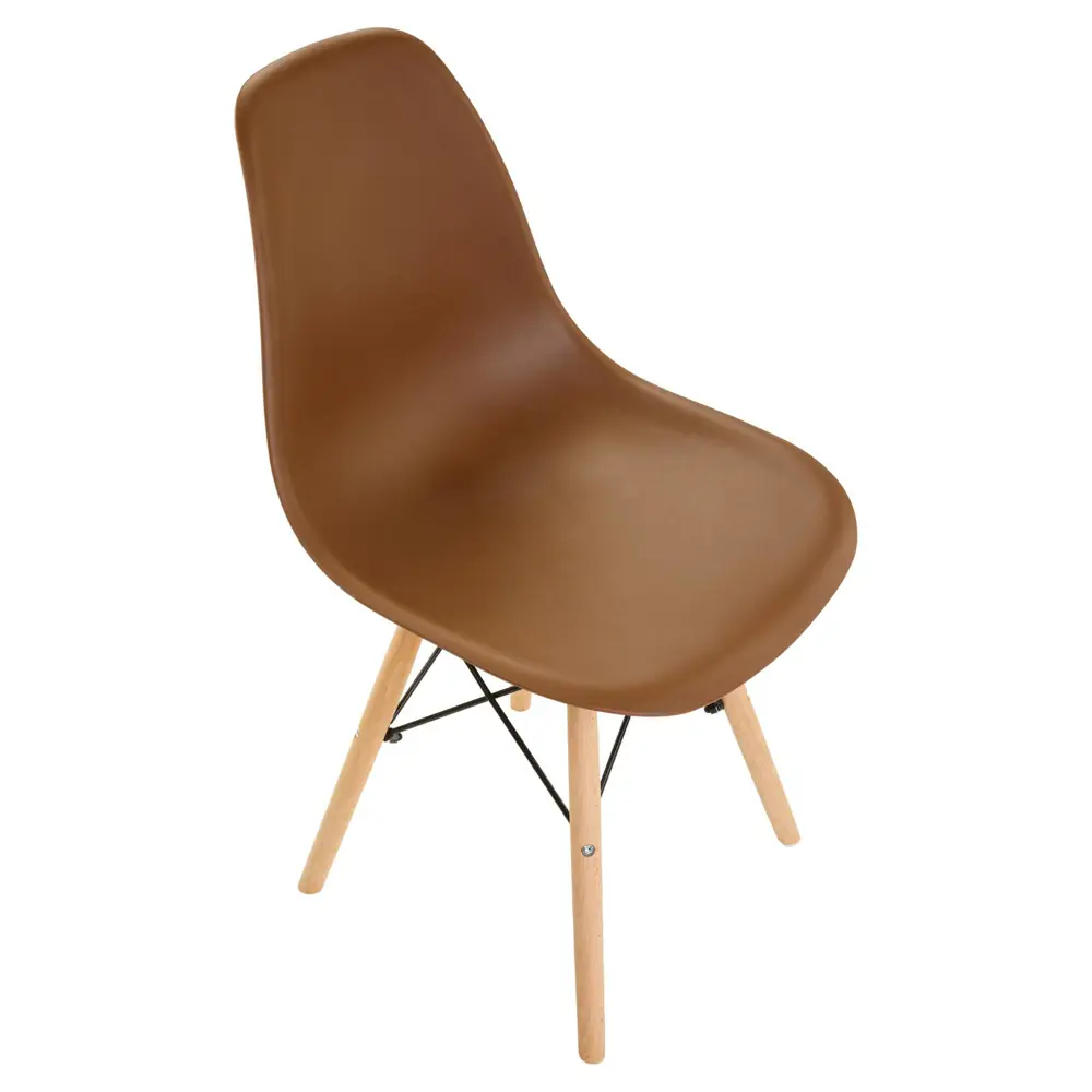Фото 8 Стул Leon group eames dsw 83x41x46 см полипропилен цвет коричневый 4 шт Фото 8 Стул Leon group eames dsw 83x41x46 см полипропилен цвет коричневый 4 шт