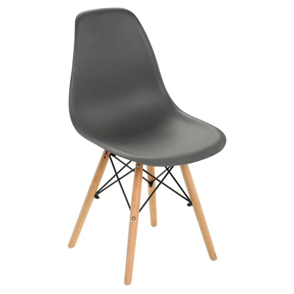 Фото 7 Стул Leon group eames dsw 83x41x46 см полипропилен цвет темно-серый 4 шт Фото 7 Стул Leon group eames dsw 83x41x46 см полипропилен цвет темно-серый 4 шт