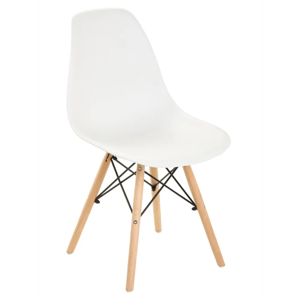 Фото 8 Стул Leon group eames dsw 83x41x46 см полипропилен цвет молочный 4 шт Фото 8 Стул Leon group eames dsw 83x41x46 см полипропилен цвет молочный 4 шт