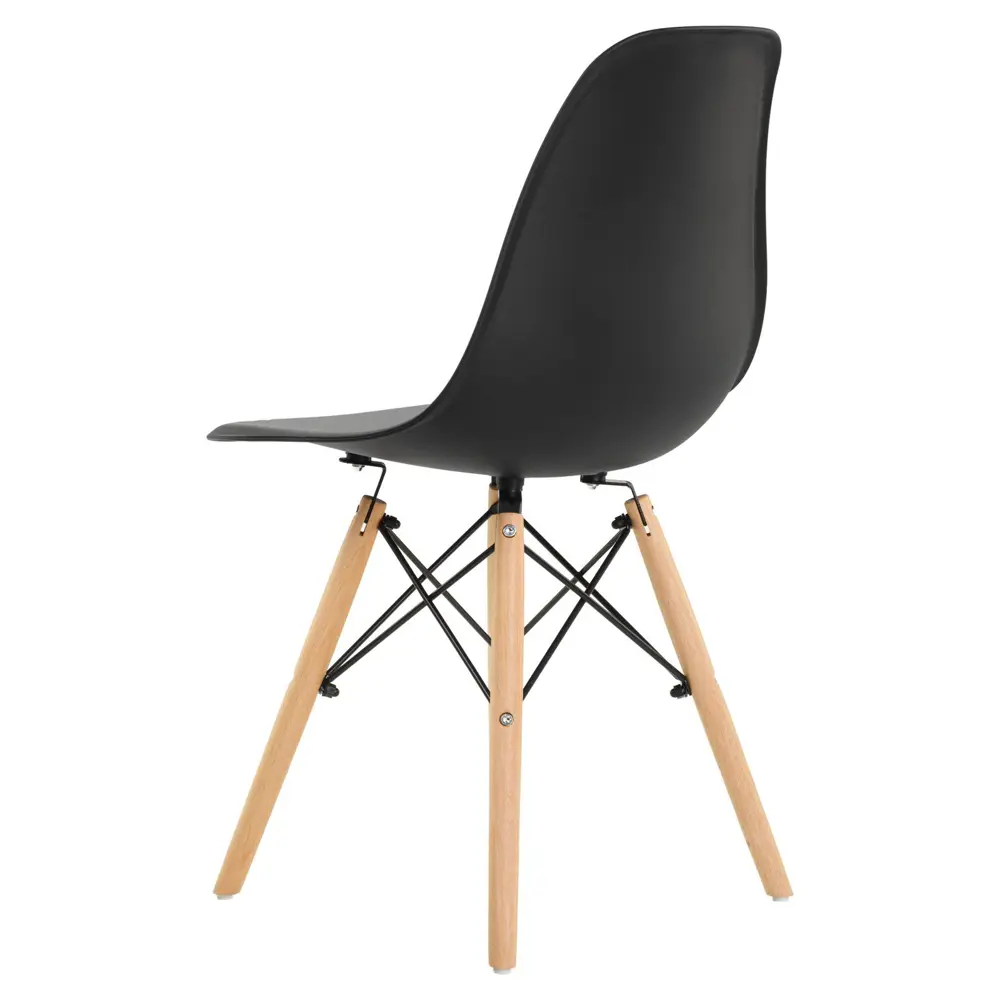 Фото 4 Стул Leon group eames dsw 83x41x46 см полипропилен цвет черный Фото 4 Стул Leon group eames dsw 83x41x46 см полипропилен цвет черный