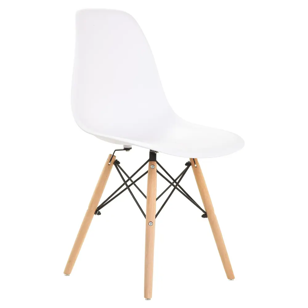 Фото 8 Стул Leon group eames dsw 83x41x46 см полипропилен цвет белый Фото 8 Стул Leon group eames dsw 83x41x46 см полипропилен цвет белый
