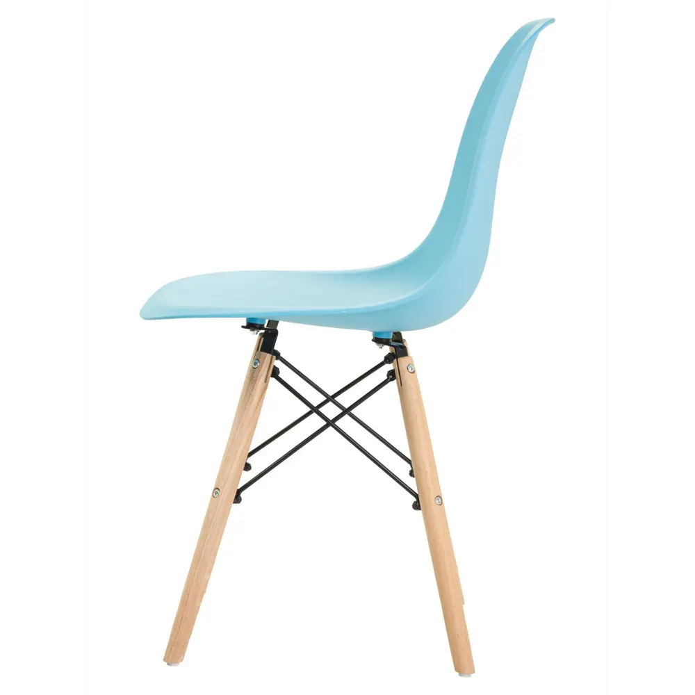 Фото 3 Стул Leon group eames dsw 83x41x46 см полипропилен цвет голубой 2 шт Фото 3 Стул Leon group eames dsw 83x41x46 см полипропилен цвет голубой 2 шт
