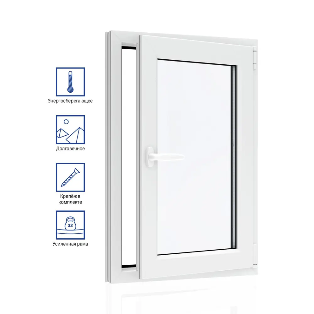 Фото Окно ПВХ одностворчатое поворотно-откидное с ручкой Rhapsody ширина 60 х высота 120 см VEKA WHS 72 двухкамерный стеклопакет энергосберегающий Фото Окно ПВХ одностворчатое поворотно-откидное с ручкой Rhapsody ширина 60 х высота 120 см VEKA WHS 72 двухкамерный стеклопакет энергосберегающий