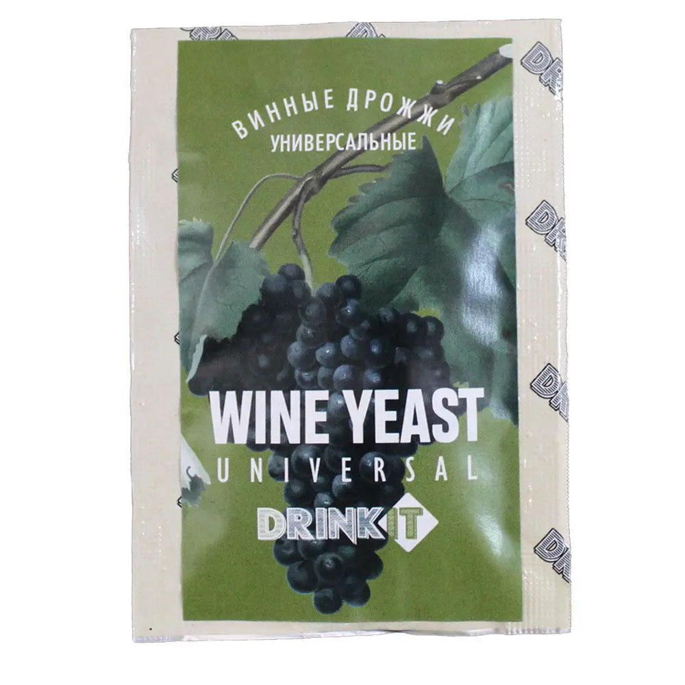 Фото Дрожжи для вина UNIVERSAL Drinkit 10 гр Фото Дрожжи для вина UNIVERSAL Drinkit 10 гр
