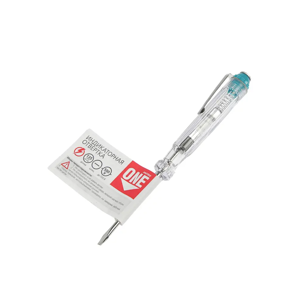Фото 2 Отвертка индикаторная Smartbuy SBT-SCT-T135P1, 135 мм, 500 В Фото 2 Отвертка индикаторная Smartbuy SBT-SCT-T135P1, 135 мм, 500 В