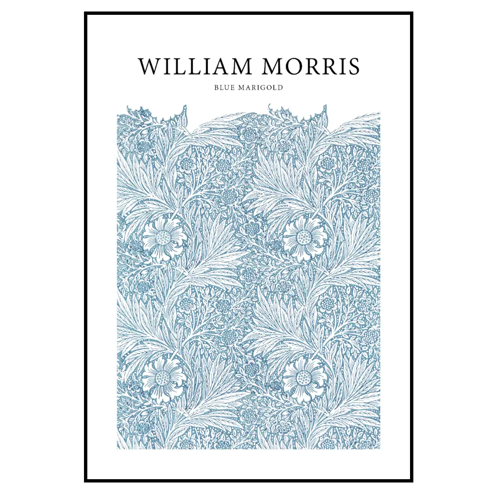 Фото 5 Набор постеров 4 шт 28 картин "Моррис. цапля и лодка" 90x105 см в тубусе без рамы для интерьера