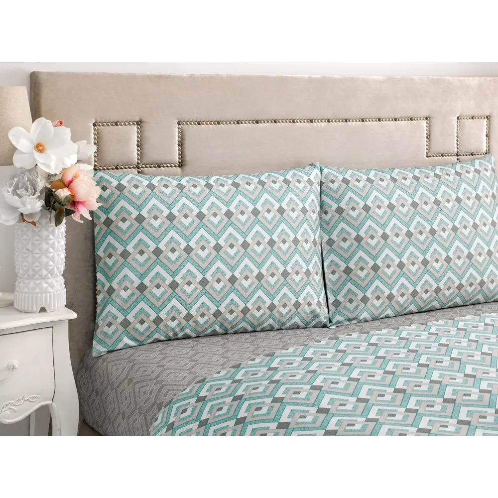 Фото 3 Комплект постельного белья Classic by T Этро полутораспальный хлопок синий