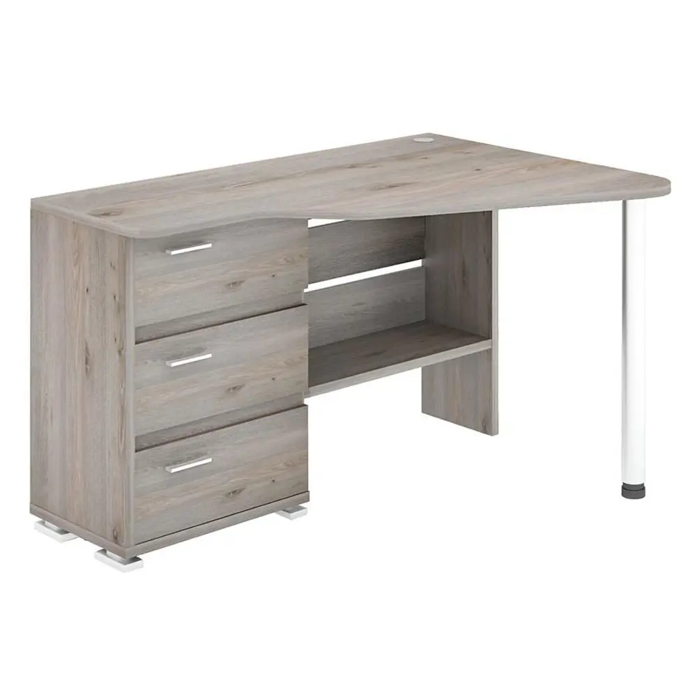 Фото Компьютерный стол Мэрдэс Ср-322с н-прав 134x90x75 см ЛДСП цвет серый дуб Фото Компьютерный стол Мэрдэс Ср-322с н-прав 134x90x75 см ЛДСП цвет серый дуб