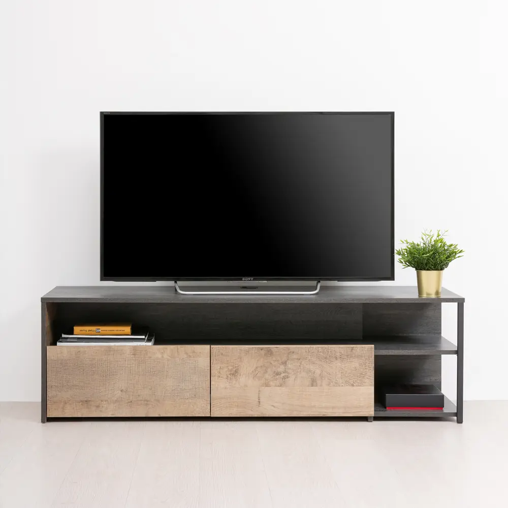 Фото 6 Тумба под телевизор Моби 13.70 150x45x45 см ЛДСП цвет темно-бежевый Фото 6 Тумба под телевизор Моби 13.70 150x45x45 см ЛДСП цвет темно-бежевый