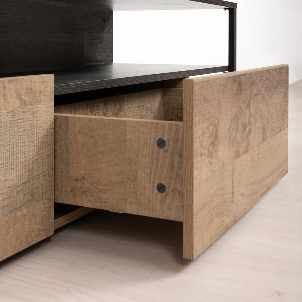 Фото 8 Тумба под телевизор Моби 13.70 150x45x45 см ЛДСП цвет темно-бежевый Фото 8 Тумба под телевизор Моби 13.70 150x45x45 см ЛДСП цвет темно-бежевый