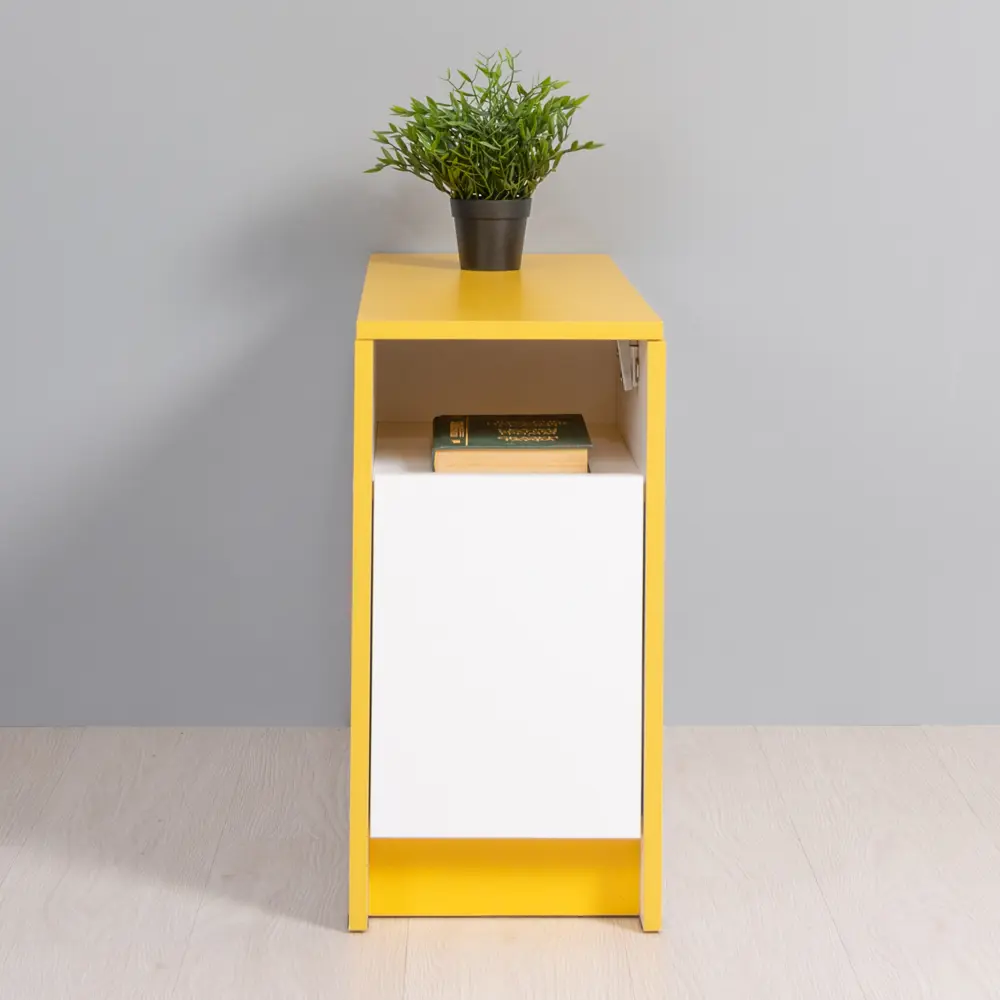 Фото 6 Тумба прикроватная Моби Альфа 13.53 28x54x84 см 3 ящика ЛДСП цвет белый Фото 6 Тумба прикроватная Моби Альфа 13.53 28x54x84 см 3 ящика ЛДСП цвет белый