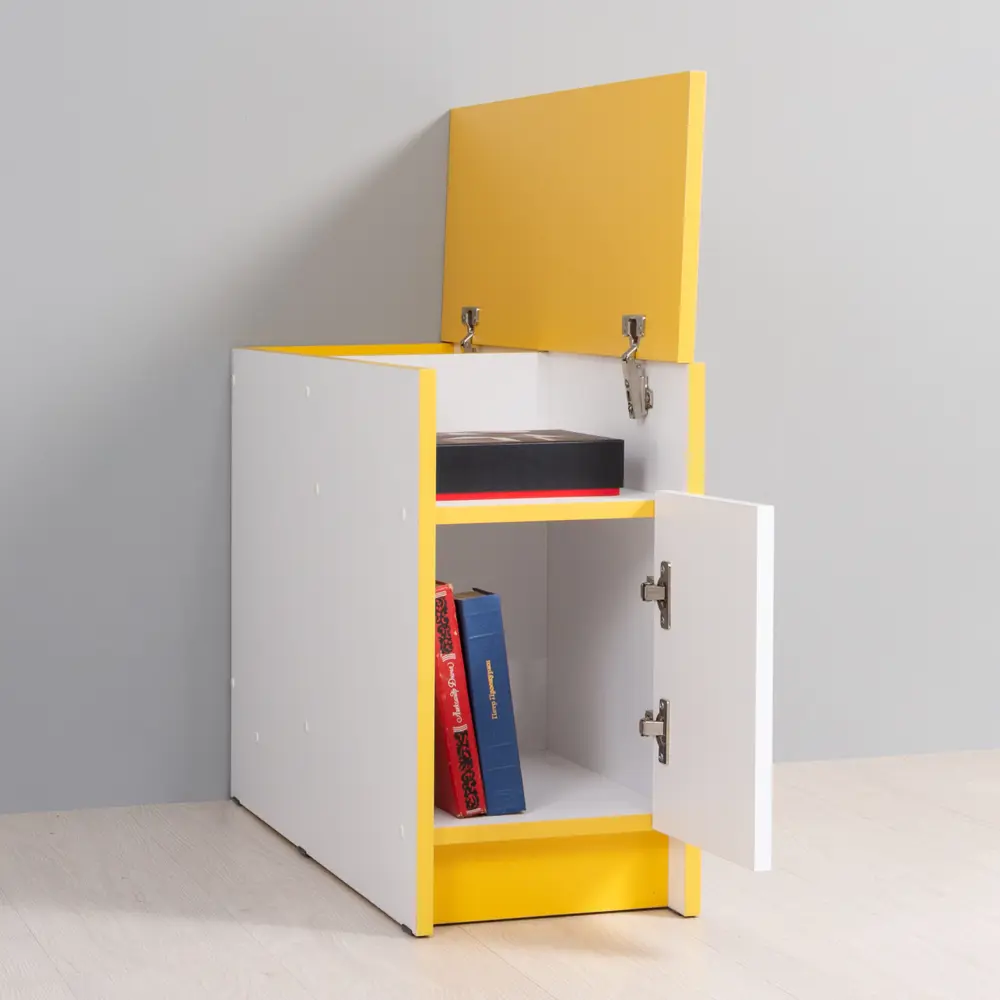 Фото 7 Тумба прикроватная Моби Альфа 13.53 28x54x84 см 3 ящика ЛДСП цвет белый Фото 7 Тумба прикроватная Моби Альфа 13.53 28x54x84 см 3 ящика ЛДСП цвет белый