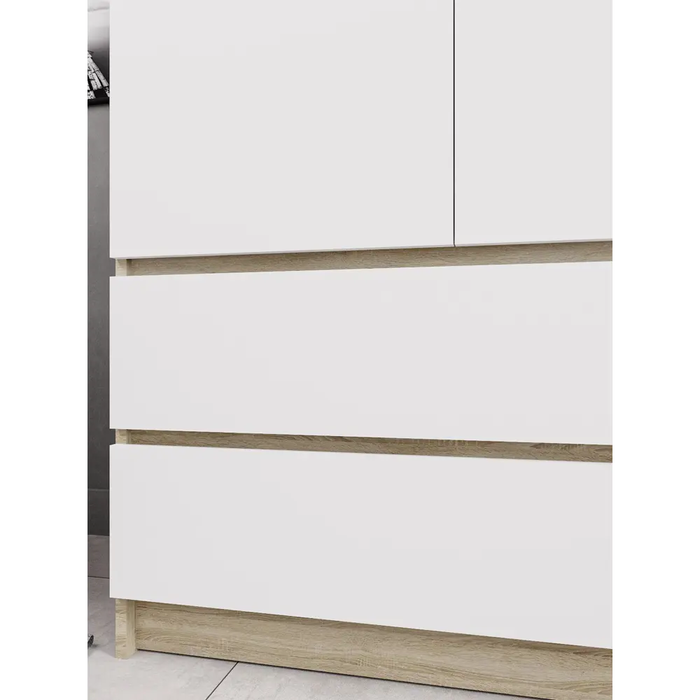 Фото 5 Шкаф распашной Дсв мебель 90.4x179.6x50.4 см ЛДСП цвет дуб сонома Фото 5 Шкаф распашной Дсв мебель 90.4x179.6x50.4 см ЛДСП цвет дуб сонома