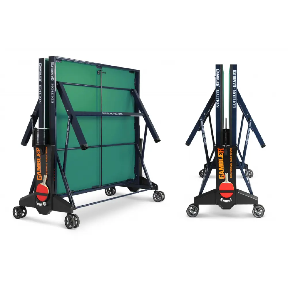 Фото 4 Стол теннисный складной Gambler Edition Indoor Green 274 - 274 см х 152.5 см х 76 см ЛДСП зеленый Фото 4 Стол теннисный складной Gambler Edition Indoor Green 274 - 274 см х 152.5 см х 76 см ЛДСП зеленый