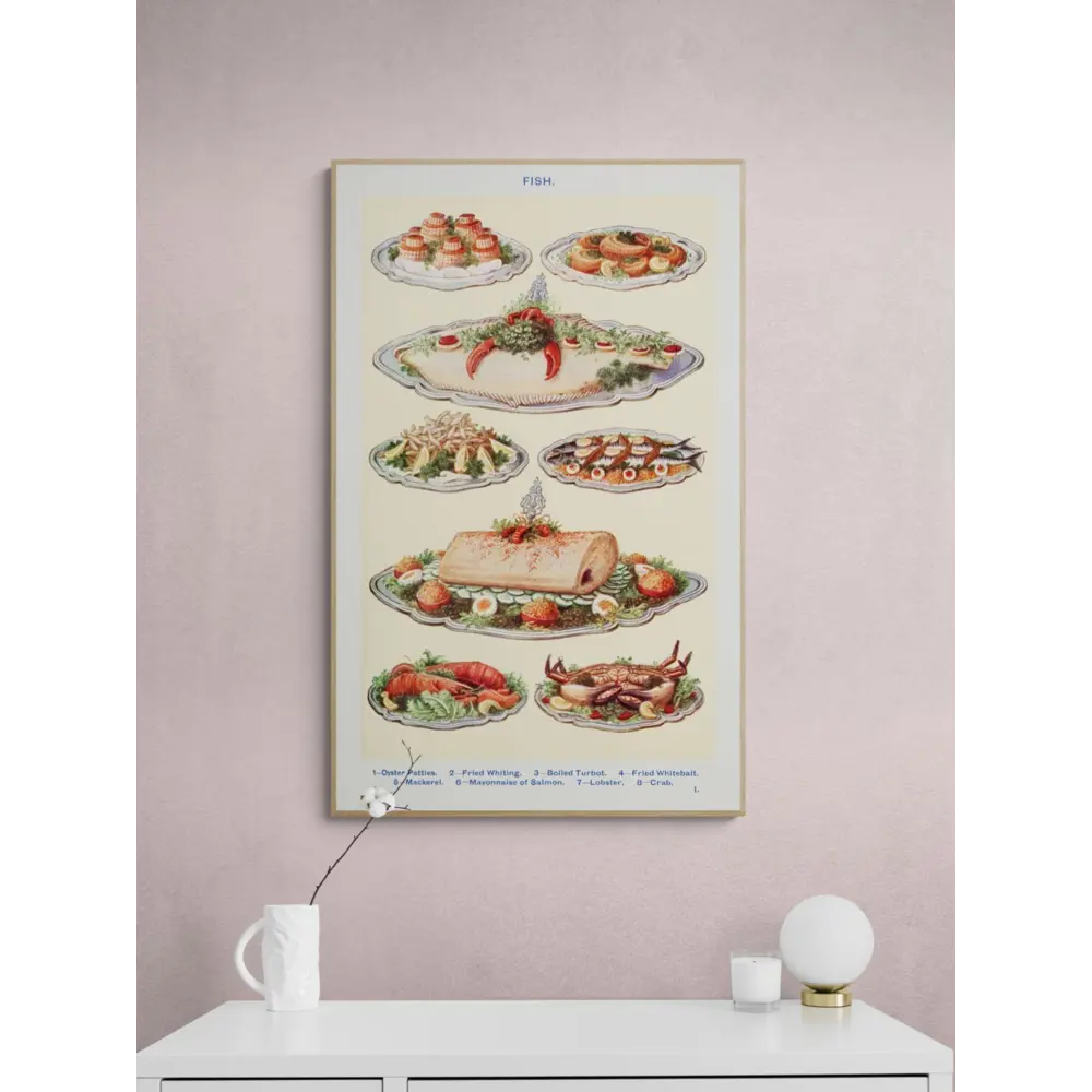Фото 2 Постер Простопостер "Еда - Блюда из рыбы" 90x60 см в раме Фото 2 Постер Простопостер "Еда - Блюда из рыбы" 90x60 см в раме