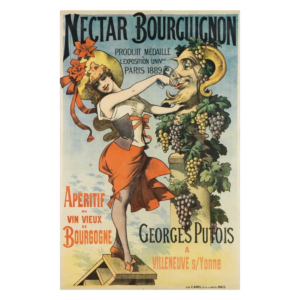 Фото Рекламный плакат Просто Постер Аперитив Nectar Bourguignon Aperitif 40x50см в раме маленький Фото Рекламный плакат Просто Постер Аперитив Nectar Bourguignon Aperitif 40x50см в раме маленький
