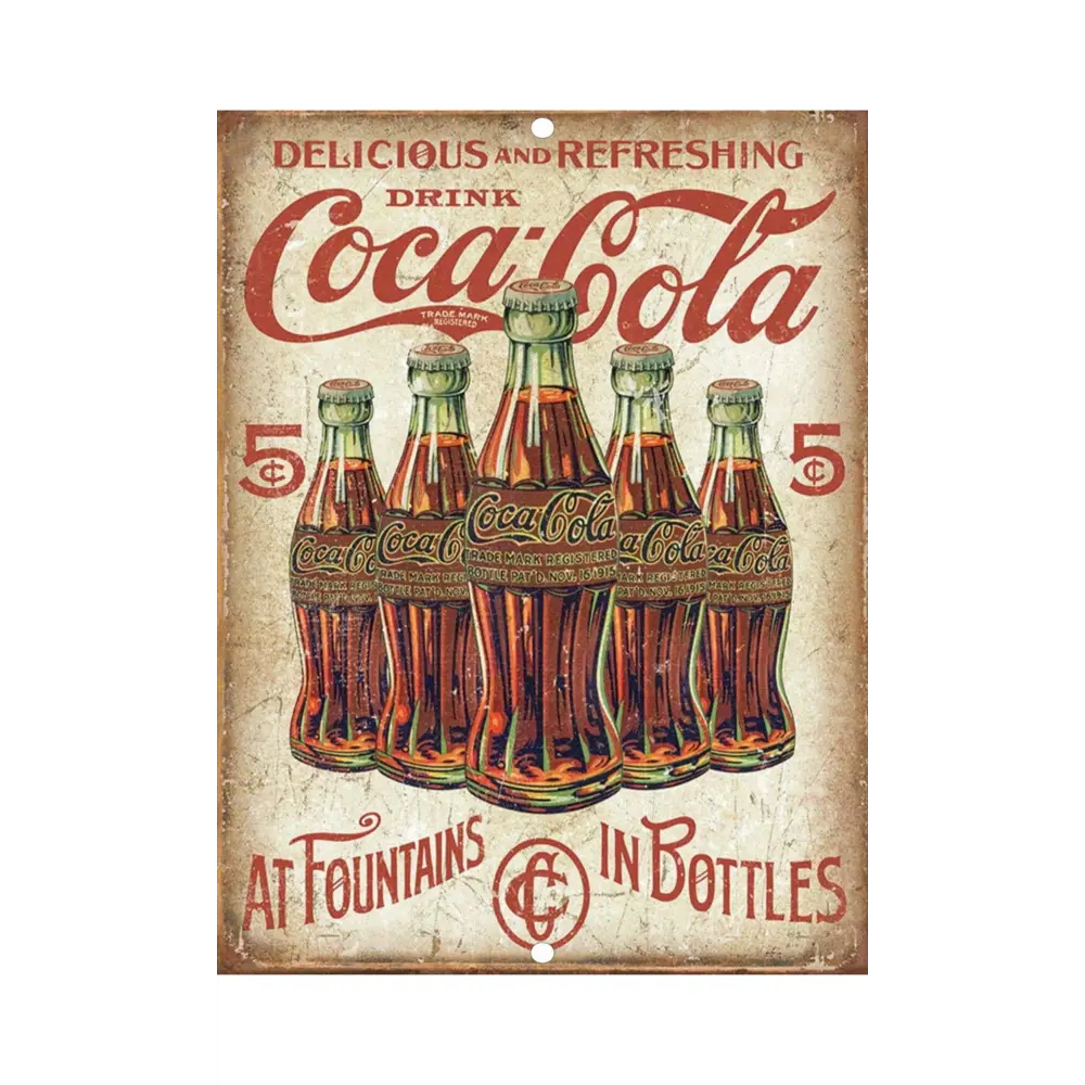 Фото Рекламный плакат Просто Постер Газировка CocaCola 50x70см в раме