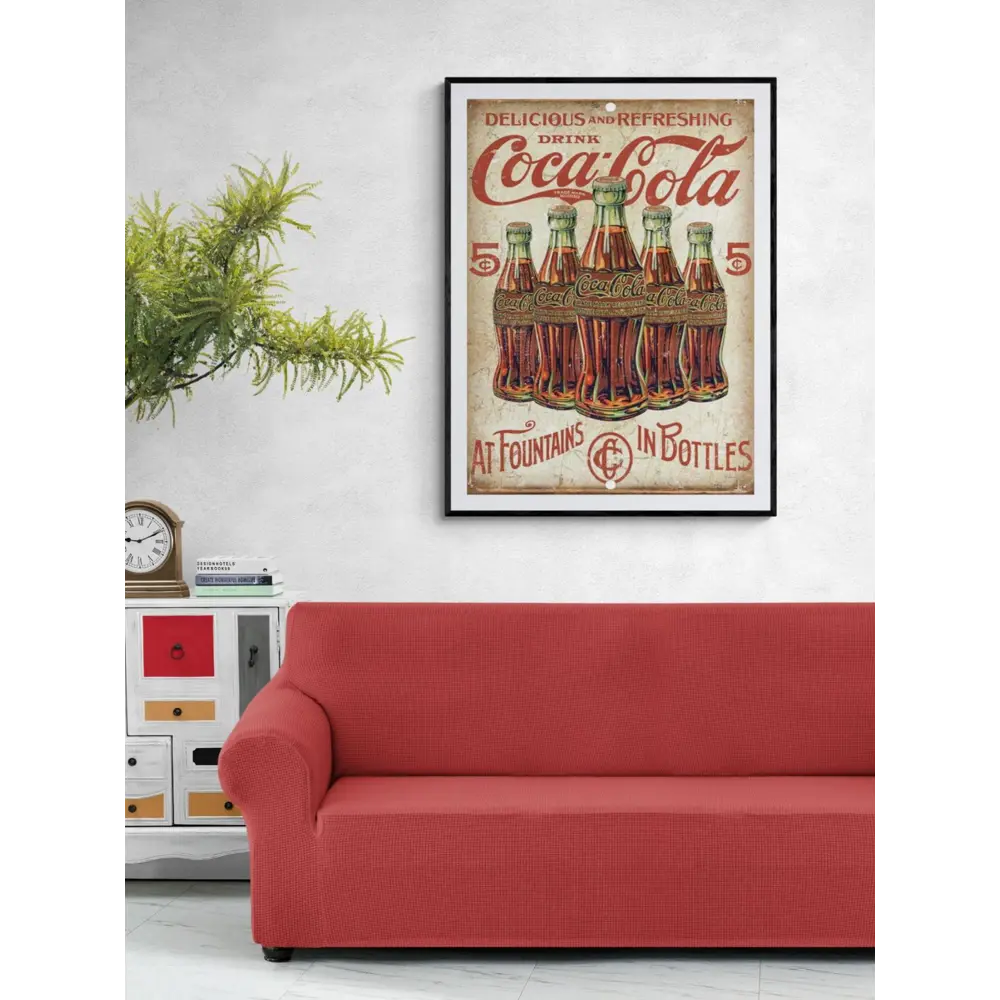 Фото 3 Рекламный плакат Просто Постер Газировка CocaCola 50x70см в раме