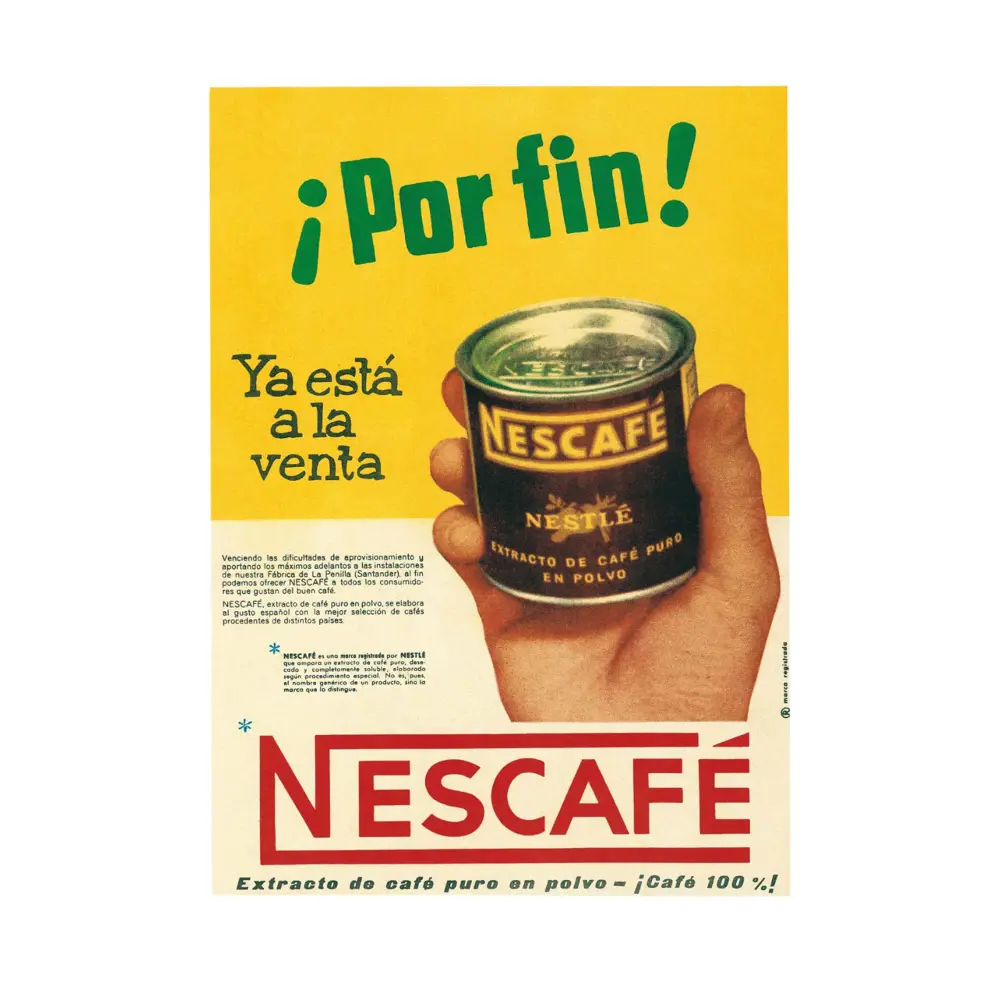 Фото Рекламный плакат Просто Постер Кофе Nescafe 50x70см в раме Фото Рекламный плакат Просто Постер Кофе Nescafe 50x70см в раме