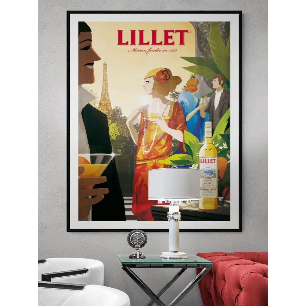 Фото 2 Рекламный плакат Просто Постер Белое вино Lillet 50x70см в раме Фото 2 Рекламный плакат Просто Постер Белое вино Lillet 50x70см в раме