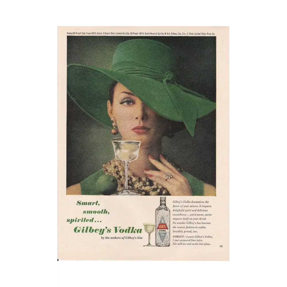 Фото Постер на холсте Просто Постер Водка Gilbeys Vodka 40x50см без рамы