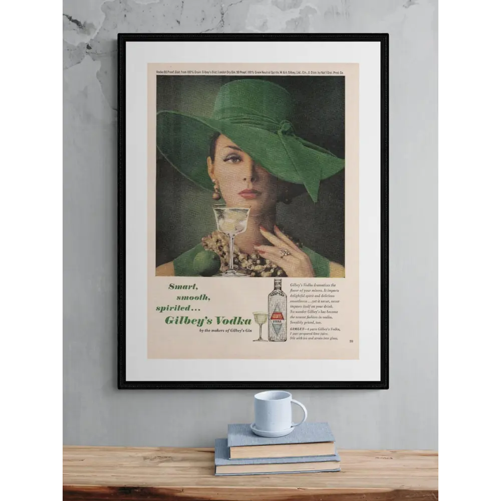 Фото 2 Постер на холсте Просто Постер Водка Gilbeys Vodka 40x50см без рамы