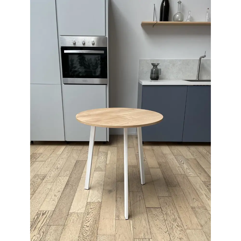 Фото Стол Stollab SL-DU70016w круг 70x75 см ЛДСП цвет дуб Фото Стол Stollab SL-DU70016w круг 70x75 см ЛДСП цвет дуб