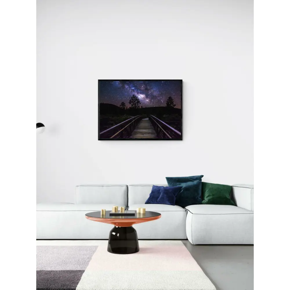 Фото Постер Простопостер "Мерцание над мостом" 70x50 см Фото Постер Простопостер "Мерцание над мостом" 70x50 см