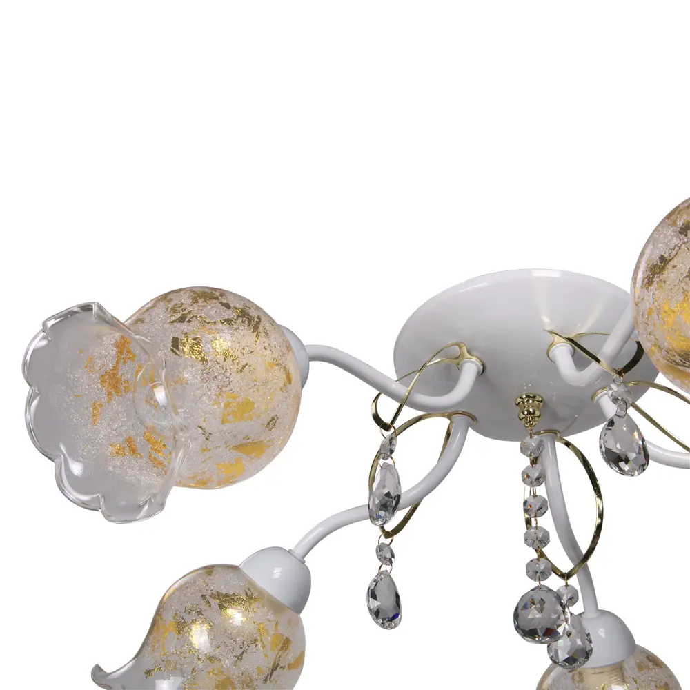 Фото 2 Люстра потолочная Вспышка Света KL1055/5 KL1055 5 ламп 15 м² цвет белый Фото 2 Люстра потолочная Вспышка Света KL1055/5 KL1055 5 ламп 15 м² цвет белый