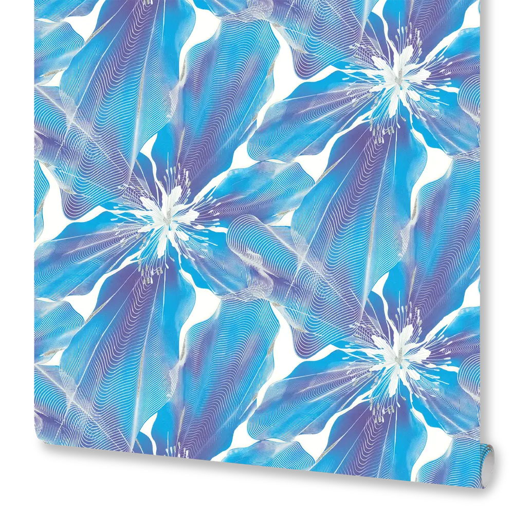 Фото Обои флизелиновые Euro Decor Glossy синие 1.06 м ED7171-20 Фото Обои флизелиновые Euro Decor Glossy синие 1.06 м ED7171-20