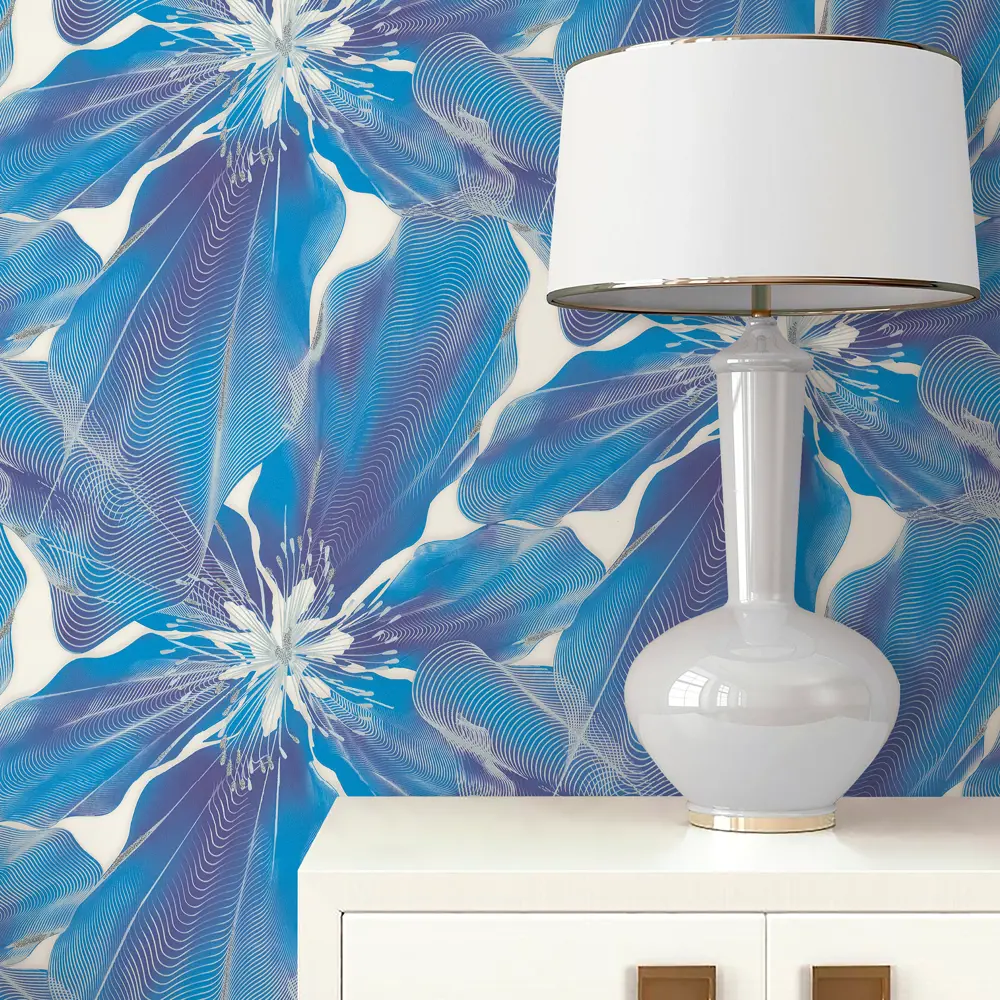 Фото 3 Обои флизелиновые Euro Decor Glossy синие 1.06 м ED7171-20 Фото 3 Обои флизелиновые Euro Decor Glossy синие 1.06 м ED7171-20