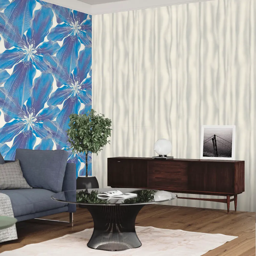 Фото 4 Обои флизелиновые Euro Decor Glossy синие 1.06 м ED7171-20 Фото 4 Обои флизелиновые Euro Decor Glossy синие 1.06 м ED7171-20