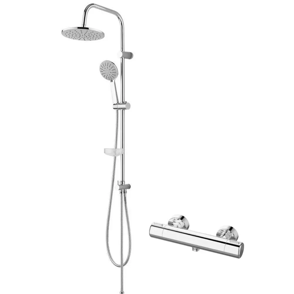 Фото 2 Душевая стойка Agger Thermo A2492200 с термостатом для душа цвет хром Фото 2 Душевая стойка Agger Thermo A2492200 с термостатом для душа цвет хром