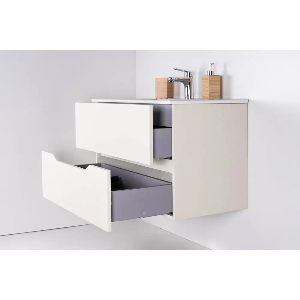 Фото 6 Тумба с раковиной подвесная Orange Line Li-60Tua+Ra МДФ