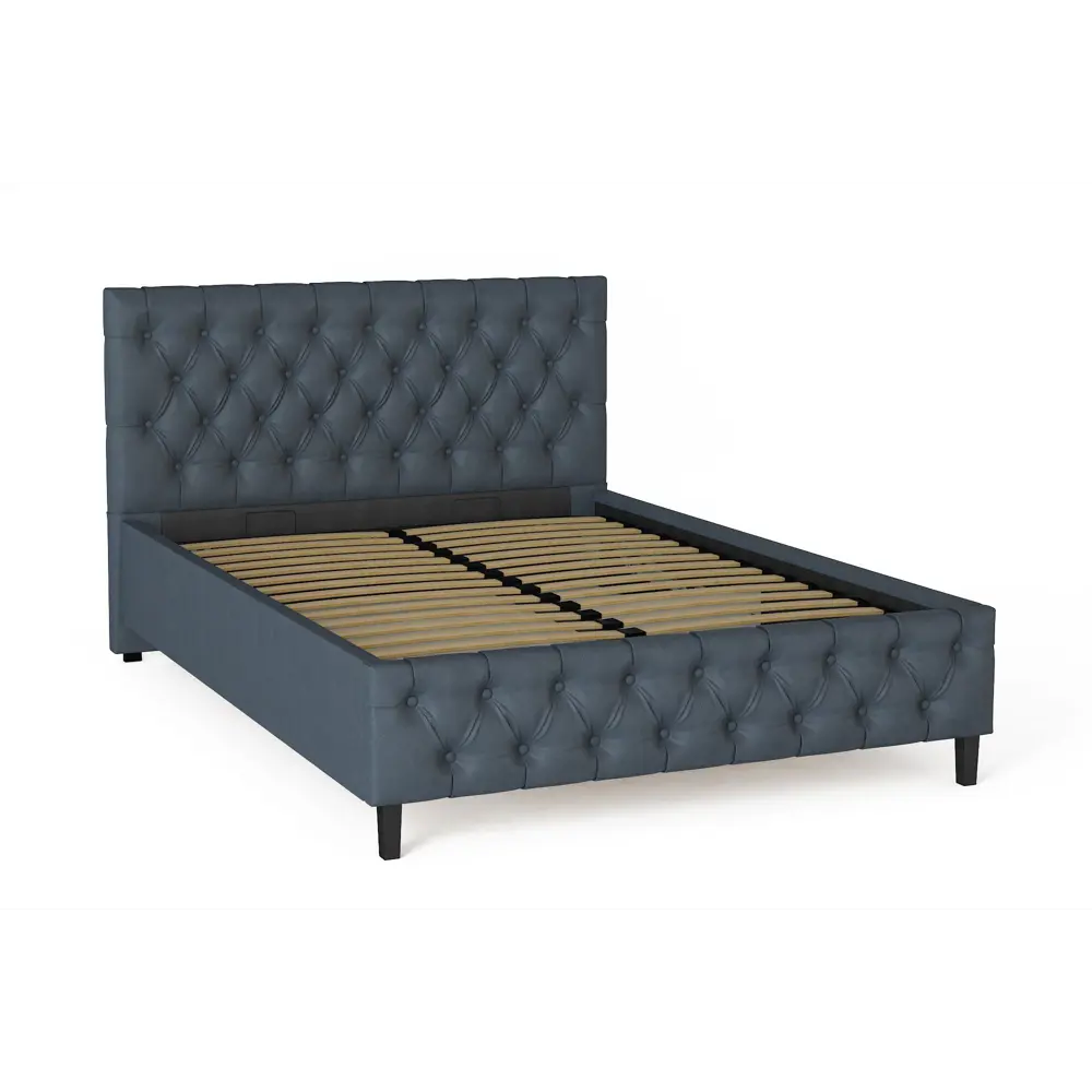 Фото Кровать Смк Джови 730 151.5x104x214 см цвет серый Фото Кровать Смк Джови 730 151.5x104x214 см цвет серый