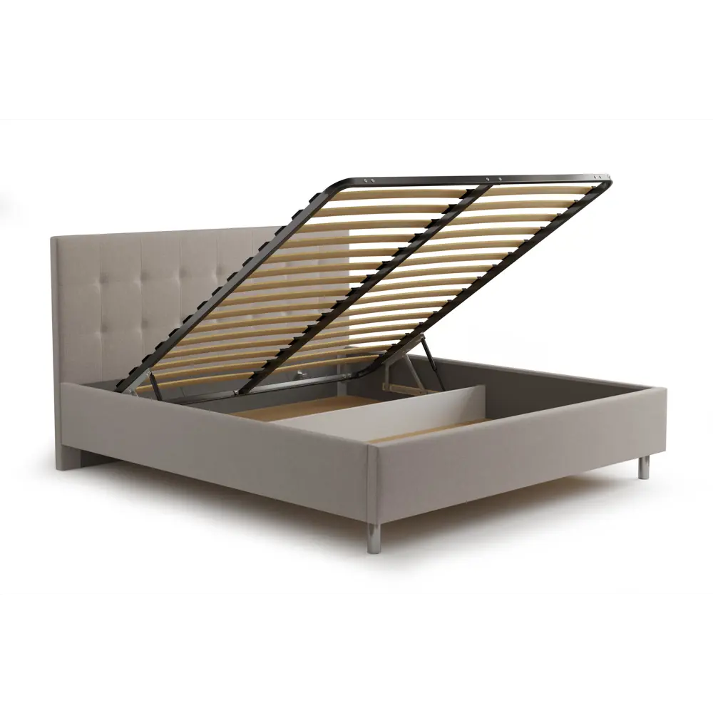 Фото 5 Кровать Смк Элси 765 190x110x212 см цвет светло-серый