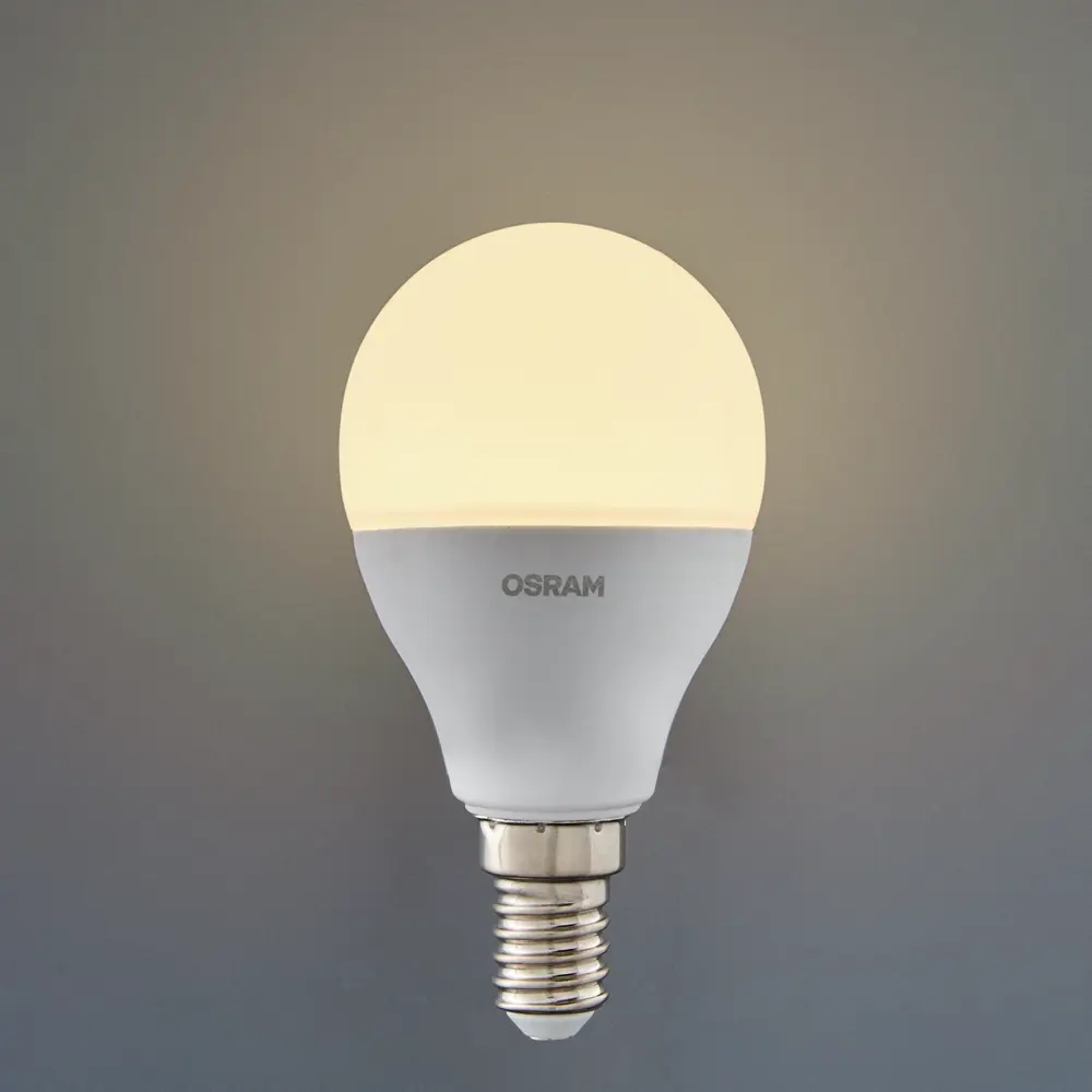 Фото 3 Лампа светодиодная Osram Antibacterial E14 220-240 В 7.5 Вт шар малый 806 лм нейтральный белый свет Фото 3 Лампа светодиодная Osram Antibacterial E14 220-240 В 7.5 Вт шар малый 806 лм нейтральный белый свет