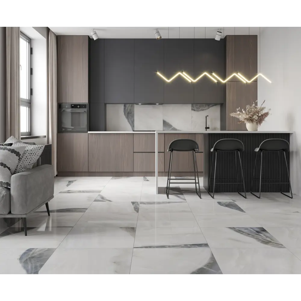 Фото 4 Керамогранит Onyх Sky 60x60 см 1.44 м² цвет белый
