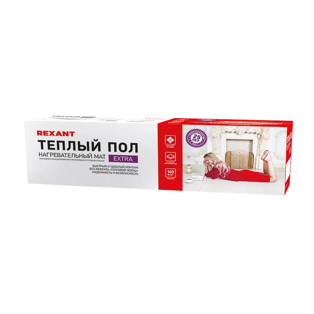Фото 3 Нагревательный мат для теплого пола Rexant 1 м² 160 Вт Фото 3 Нагревательный мат для теплого пола Rexant 1 м² 160 Вт