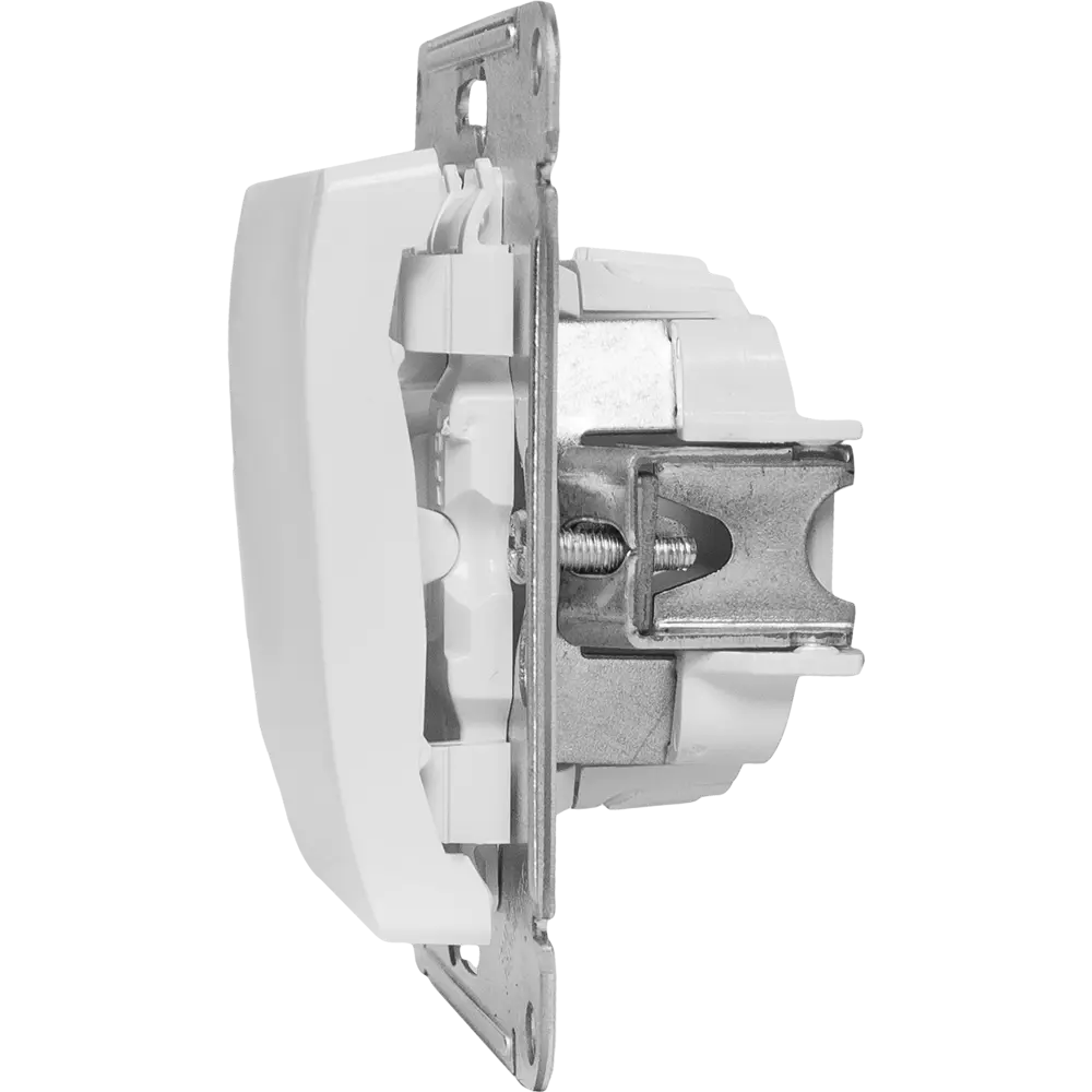 Фото 4 Выключатель встраиваемый Systeme Electric Glossa 1 клавиша цвет молочный Фото 4 Выключатель встраиваемый Systeme Electric Glossa 1 клавиша цвет молочный