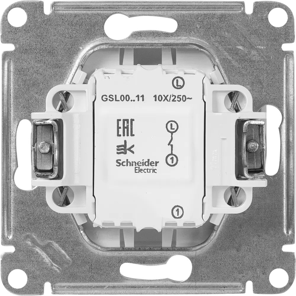 Фото 3 Выключатель встраиваемый Systeme Electric Glossa 1 клавиша цвет молочный Фото 3 Выключатель встраиваемый Systeme Electric Glossa 1 клавиша цвет молочный