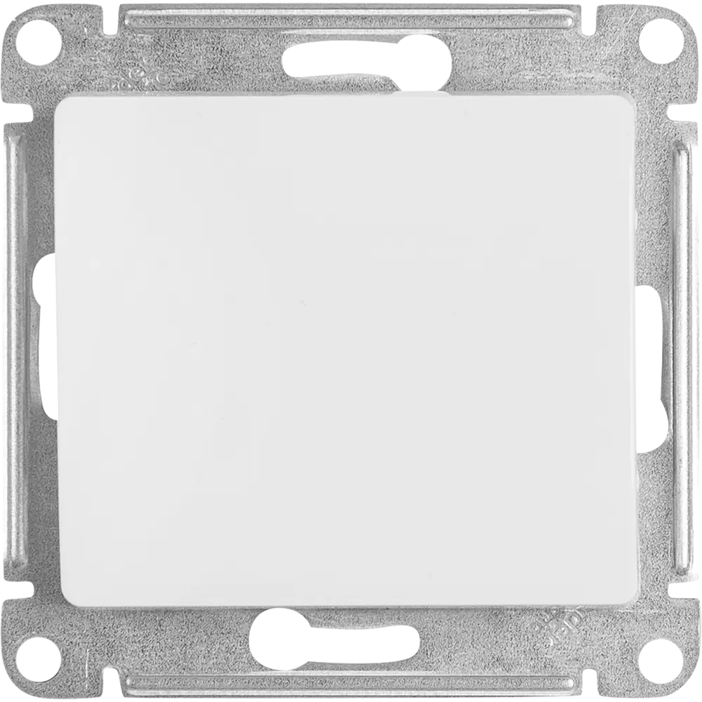 Фото 2 Выключатель встраиваемый Systeme Electric Glossa 1 клавиша цвет молочный Фото 2 Выключатель встраиваемый Systeme Electric Glossa 1 клавиша цвет молочный