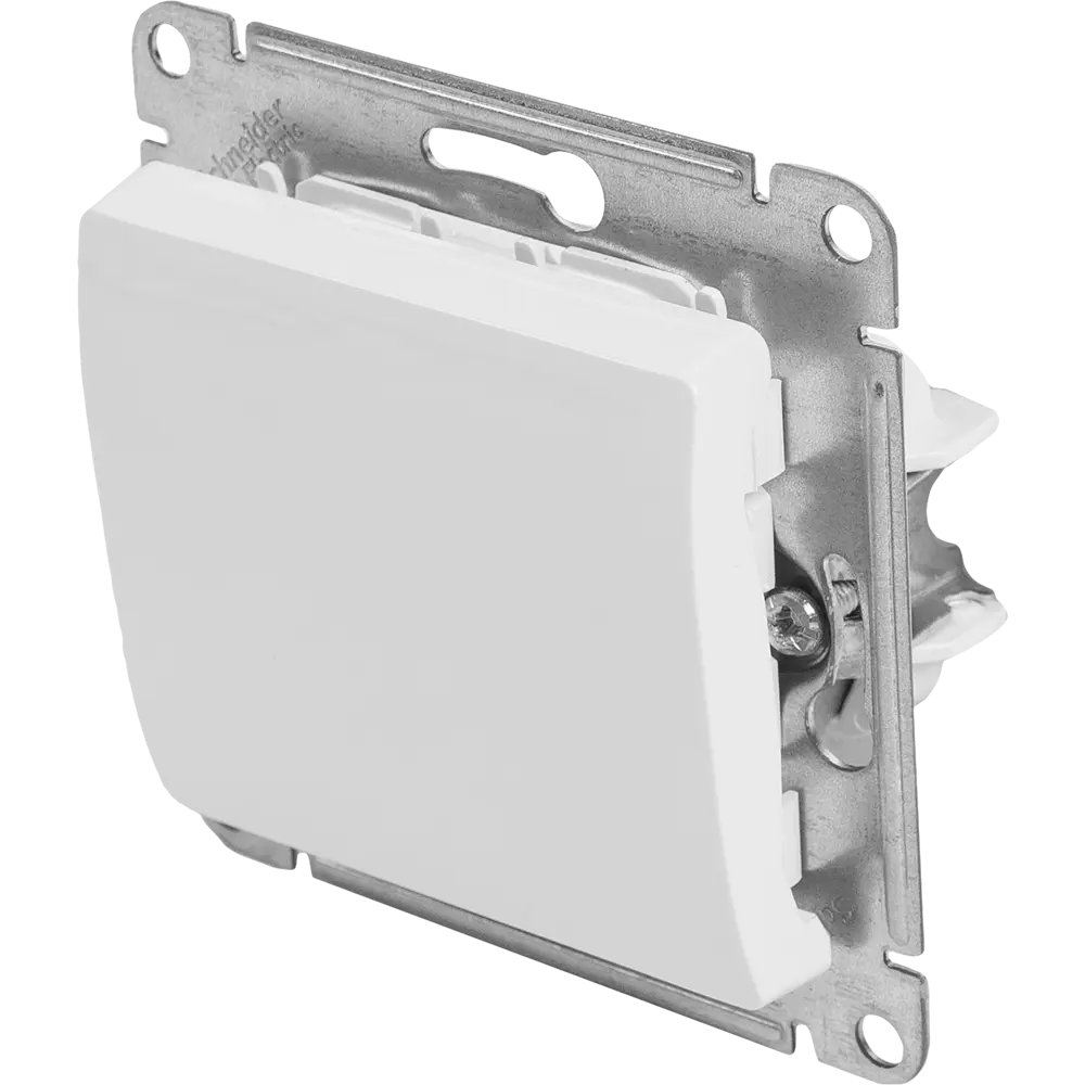 Фото Выключатель встраиваемый Systeme Electric Glossa 1 клавиша цвет молочный Фото Выключатель встраиваемый Systeme Electric Glossa 1 клавиша цвет молочный