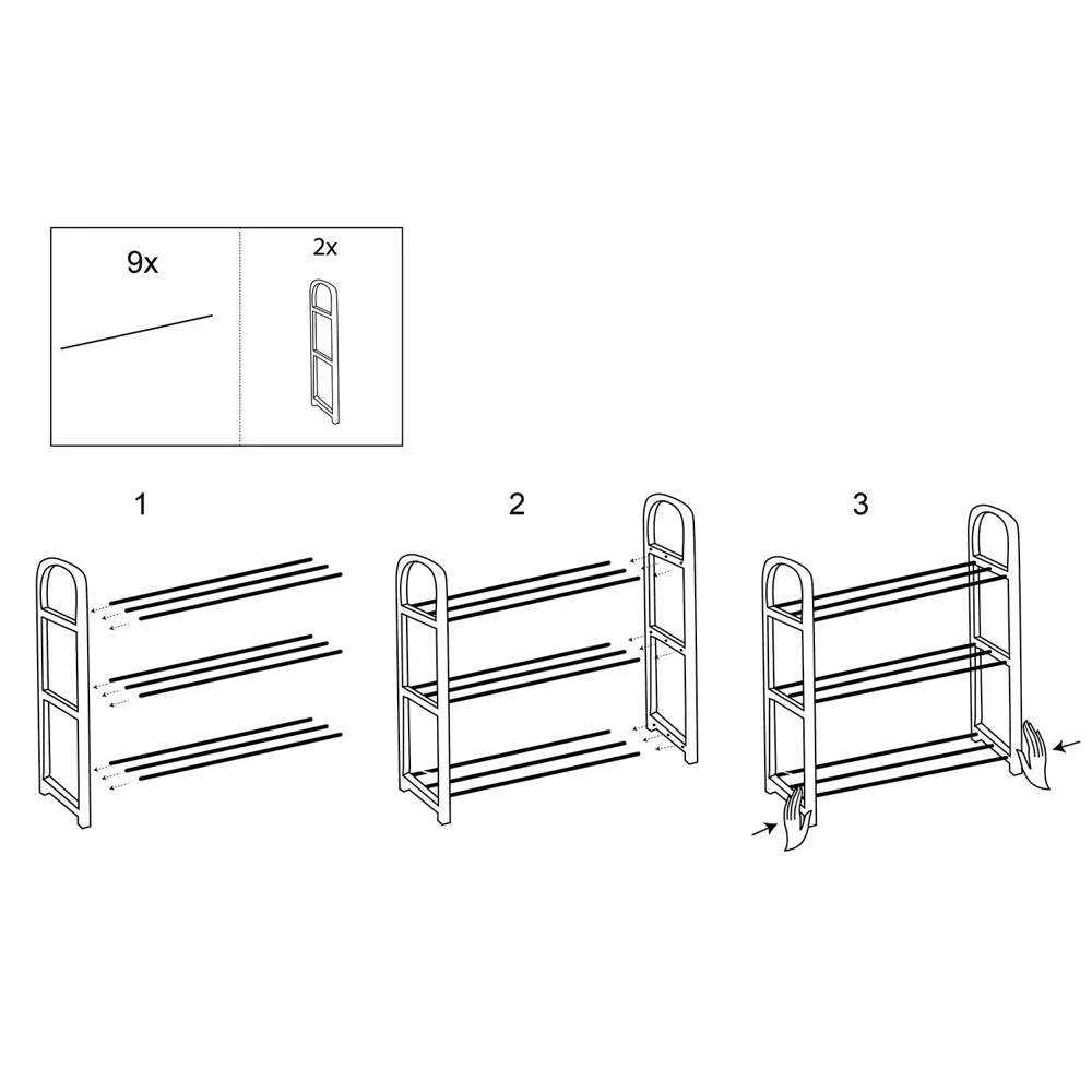 Фото 13 Полка для обуви Homsu HOM-1124 40х19 см Фото 13 Полка для обуви Homsu HOM-1124 40х19 см
