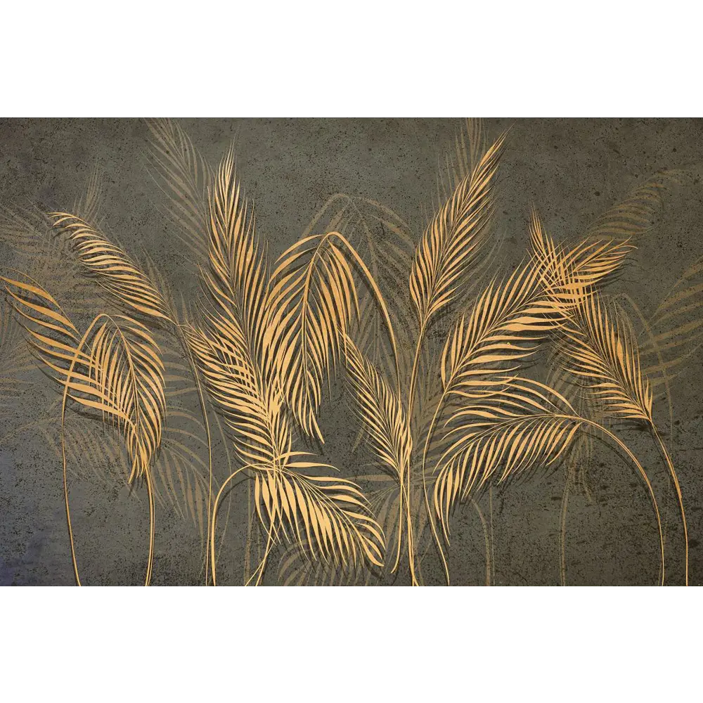 Фото 2 Фотообои Primavera "Золотые пальмовые листья" винил на флизелине 400x270 см PV-1208-P4 Фото 2 Фотообои Primavera "Золотые пальмовые листья" винил на флизелине 400x270 см PV-1208-P4