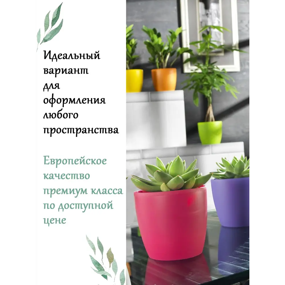Фото 4 Кашпо 08017022018 Teraplast 22 см 6.2 л пластик мультиколор Фото 4 Кашпо 08017022018 Teraplast 22 см 6.2 л пластик мультиколор